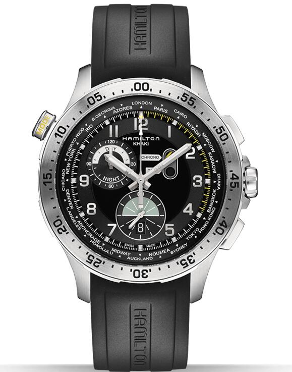Hamilton Khaki Aviation Chrono Worldtimer H76714335 watch review